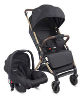 Coche Maleta Con Porta Bebé Micro Negro Bebesit